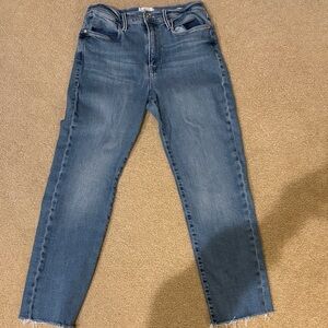 Frame Denim Cropped Blue Jeans